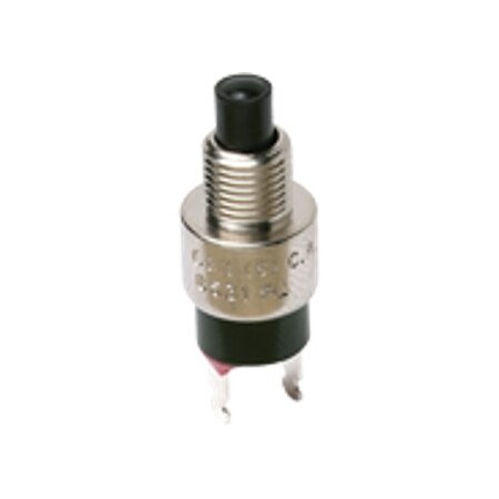 C&K Components Pushbutton Switch, Spst, Momentary, 1A, 28Vdc, Solder Terminal, Panel Mount-Threaded 8534T1ZQE3